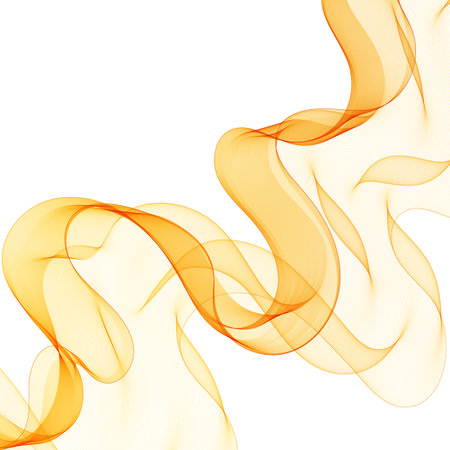 colorful abstract wave. yellow lines. vector backgroundのイラスト素材