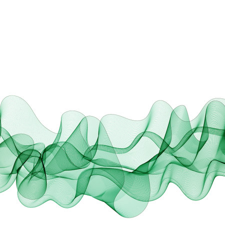 abstract colorful background. green waves.のイラスト素材