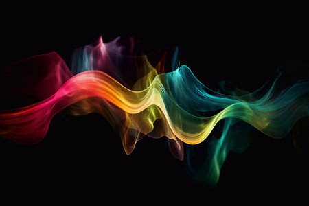 Abstract 3D background abstract background wave technology background air wave background tech...