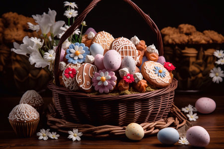 Molecular model of atom on table in laboratory. 3d renderingの素材