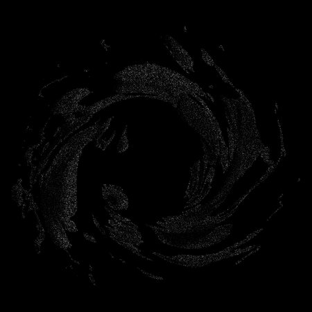 Silver abstract rash on a black background. Flicker.のイラスト素材