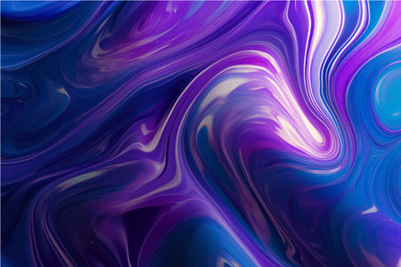 abstract background of blue and purple paint with some smooth lines in it