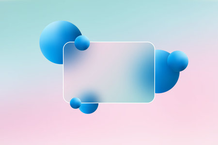 A glass effect card, glass-morphism.