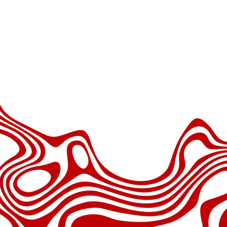 Red line pattern abstract background texture. Curvy and wavy backdrop.のイラスト素材