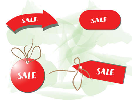 red big icon for a saleのイラスト素材