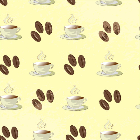 Vintage Coffee patternのイラスト素材