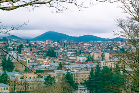 March 24, 2022. Kutaisi, Georgia. Viewing the town. City panorama.の写真素材