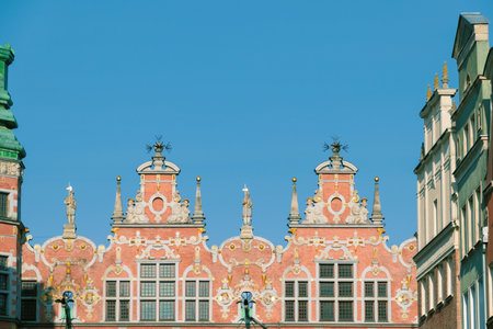 The Great Armory. Landmark in Gdansk, Poland. Architecture and art. Buildings and landmarks.の写真素材