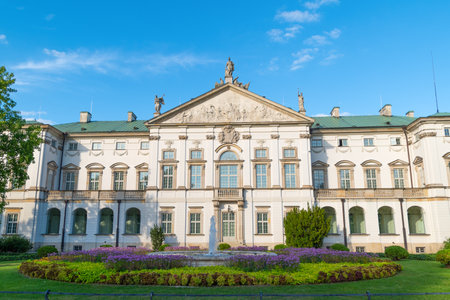 The Krasinski Palace. the Palace of the Commonwealth. August 9, 2024. Warsaw, Poland. Landmark.の写真素材