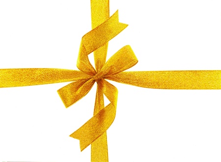 golden ribbon の写真素材