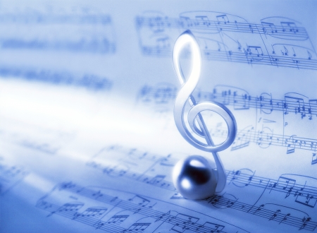 music score and  clefの写真素材
