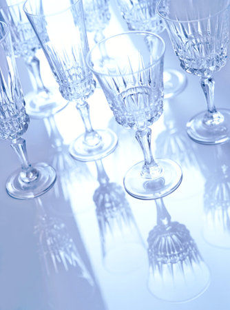 wine and champagne glass