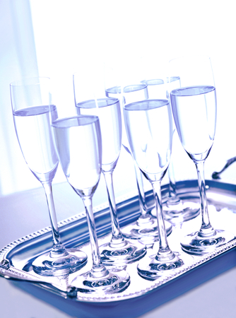 champagne glassの写真素材