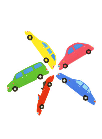 Car of plasticine