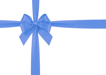 Blue ribbonの写真素材