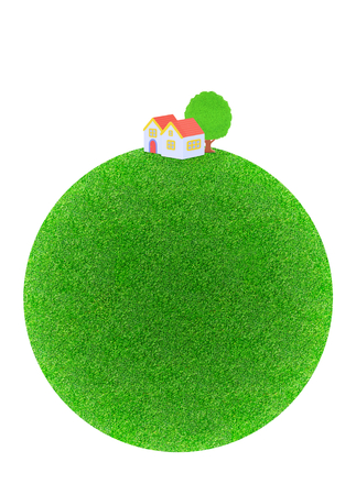 Earth and  houseの写真素材