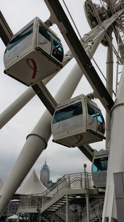 Ferris wheel carts close-upのeditorial素材