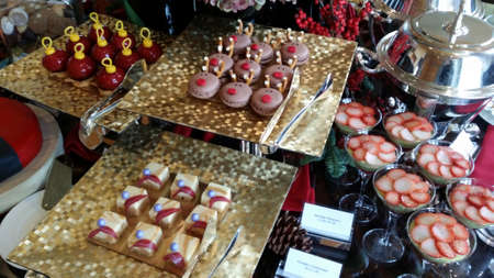 Festive tea buffet during X'mas timesの写真素材