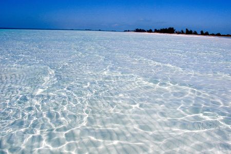 Sand shallow on Caribbean sea - 2の写真素材