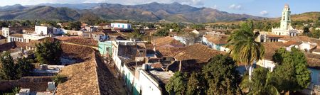Old town Trinidad, Cuba,  Panoramic view from tower of Museo de Arte Colonial (1)の写真素材