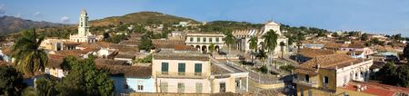 Old town Trinidad, Cuba,  Panoramic view from tower of Museo de Arte Colonial (2)の写真素材