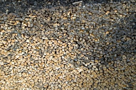 Woodpile (The fire wood stock), Novgorod, Russiaの写真素材