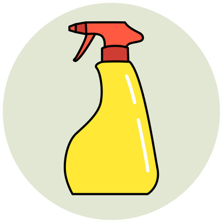 Spray bottle with liquid in vector illustrationのイラスト素材