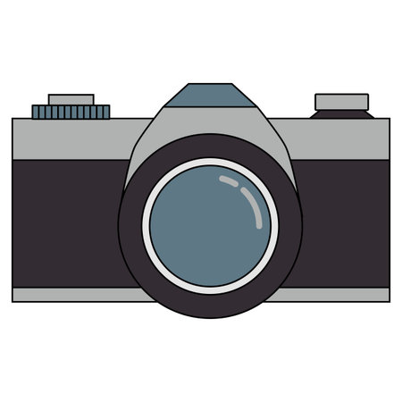 camera icon in vector graphicsのイラスト素材