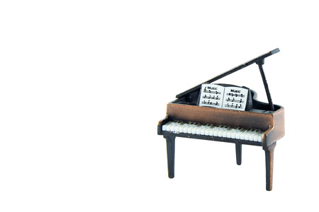 Model of piano on whitebackgroundの写真素材