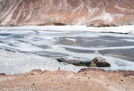 Landscape of the rock mountains background