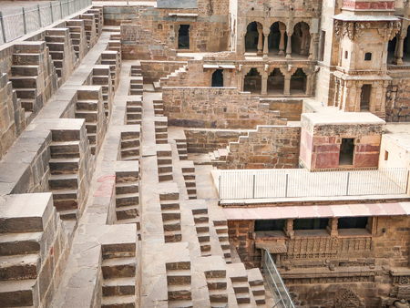 Chand Baori, Rajasthan, deepest and largest stepwells in India.のeditorial素材