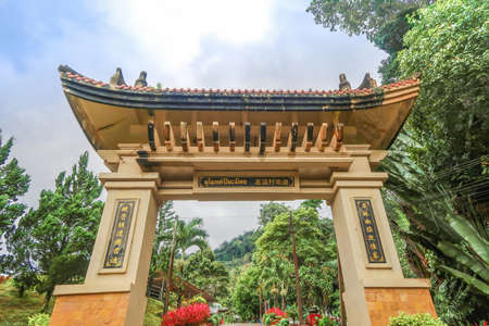 Yala, Thailand - December 19, 2020: The entrance of Piyamit tunnels in Betong, Yala, south of Thailandのeditorial素材