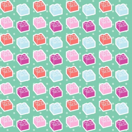 Building blocks has a variety of colorsのイラスト素材