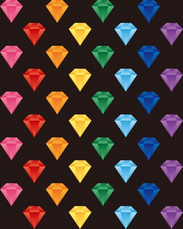 Diamonds have a variety of colorsのイラスト素材