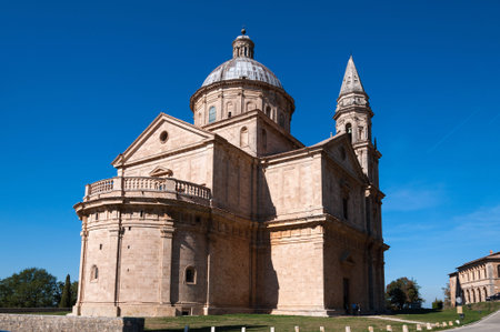 Church of San Biagio, Montepulciano, Tuscany,Italyの写真素材
