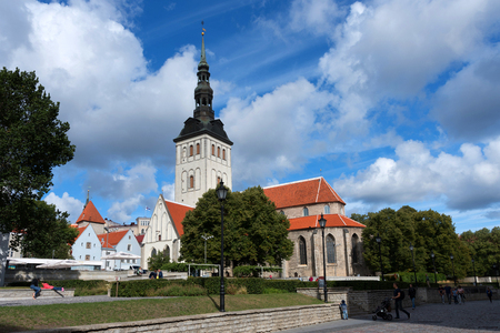 Tallinn, Estonia - August 27, 2018: St. Nicholas Church and Museum Niguliste kirik in Tallinnのeditorial素材