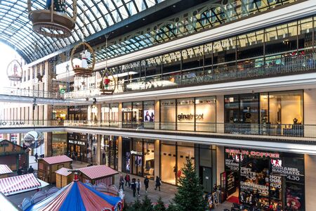 Berlin, Germany - november 23, 2019: Mall of Berlin decorated for Christmas and New Year. Berlin, Germany.のeditorial素材