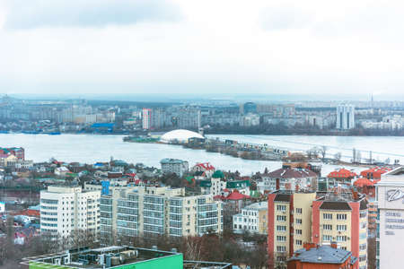 Voronezh, Russia - February 27, 2021: Beautiful panoramic view of the center of Voronezh.のeditorial素材
