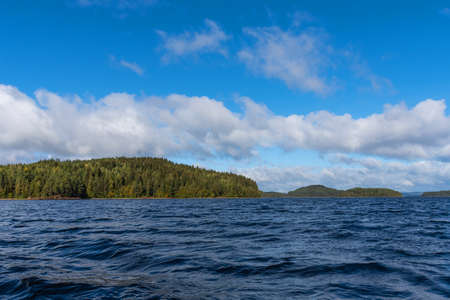 Ladoga Skerries National Park. Beautiful fall view on Lake Ladoga in Republic of Karelia, largest lake in Europe.の写真素材