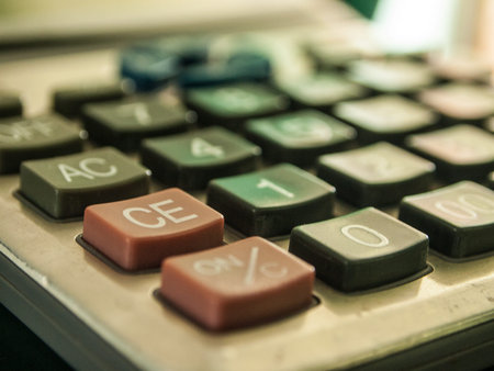 Calculator in officeの写真素材