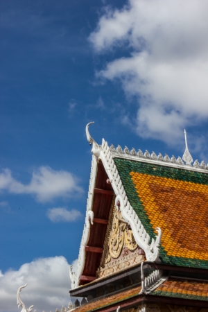 The Beautiful churches, temples, Thailand and blue sky.の写真素材