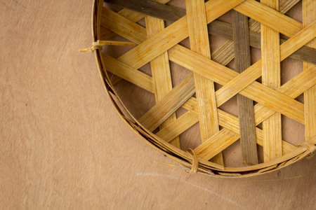 Wickerwork, baskets, fish, wood, wicker, bamboo.の写真素材