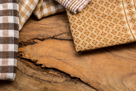 Cotton, natural dyes, wood floors, surfaces, cotton.の写真素材
