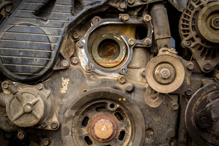 machinery, manufacturing, mechanical, mechanism, metal, old, part, power, rusty, steel,の写真素材