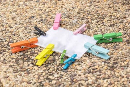 Abstract background with decorative floor pattern of gravel stones, Gravel textureの写真素材