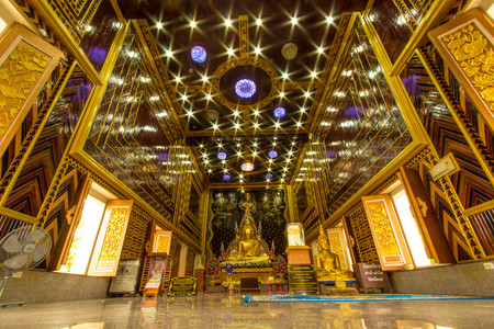 Interior of a big Thai Templeのeditorial素材