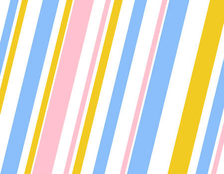 Background with colorful diagonal blue, pink, yellow, white linesのイラスト素材