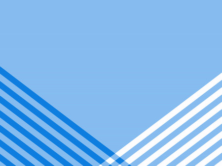 Blue background, memphis style using white and blue strip line wallpaper.