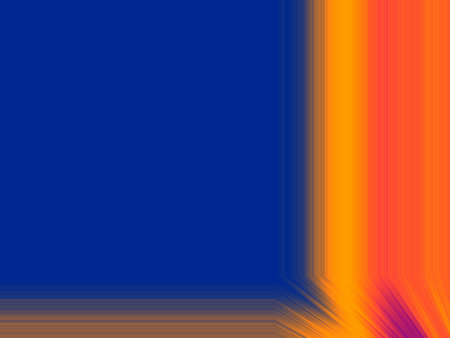 Bright colorful blue background with yellow and orange lines of different thicknesses. Blue...