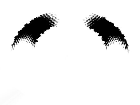 Black graphic color patches. Graphic brush strokes. Effect background designs element. Abstract background. Monochrome texture. Image includes a effect the black and white tones.の写真素材